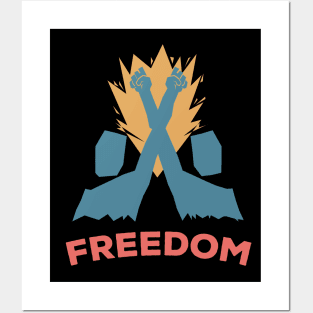 ✪ FREEDOM and POWER to the PEOPLE ✪ Powerful Political Slogan Posters and Art